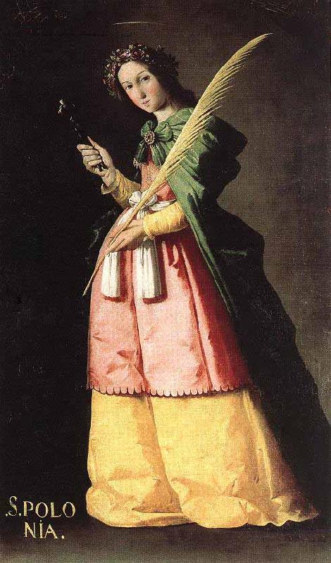 Francisco de Zurbaran Saint Apollonia Sweden oil painting art